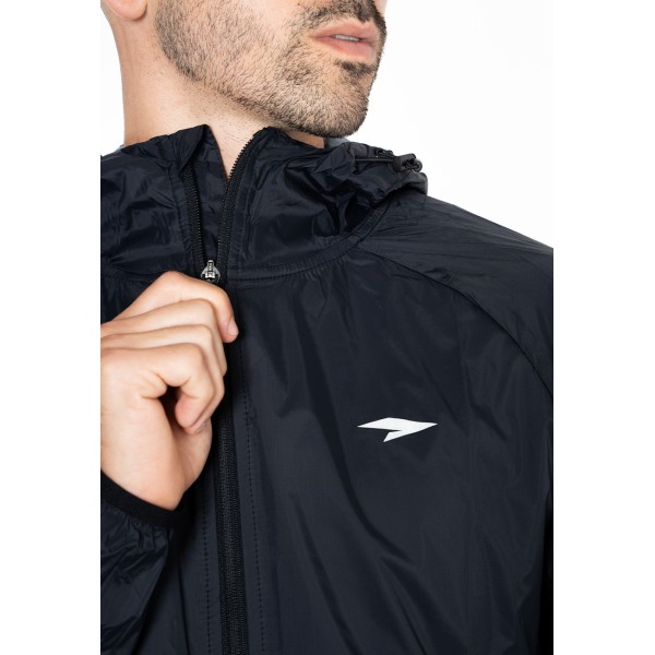 JACKET  RUNNING MEN NEGRO
