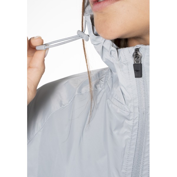 JACKET RUNNING WOMEN GRIS